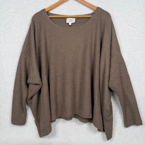 Fantastic Fawn Sweaters - Fantastic Fawn Sweater Womens L Brown Boho Oversized Textured Knit‎ IFKT65573-02